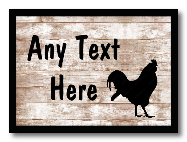 Chicken Hen Shabby Wooden Effect Computer Mouse Mat Chicken Hen Shabby Wooden Effect Computer Mouse Mat