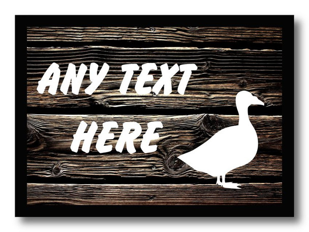 Dark Wood Goose Computer Mouse Mat