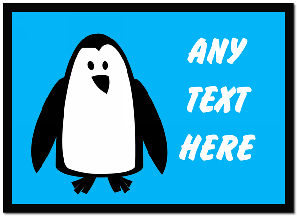 Blue Penguin Computer Mouse Mat
