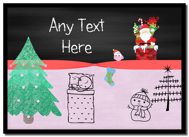 Christmas Eve Scene Christmas Mouse Mat