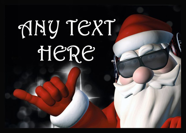 Cool Santa Christmas Computer Mouse Mat Cool Santa Christmas Computer Mouse Mat