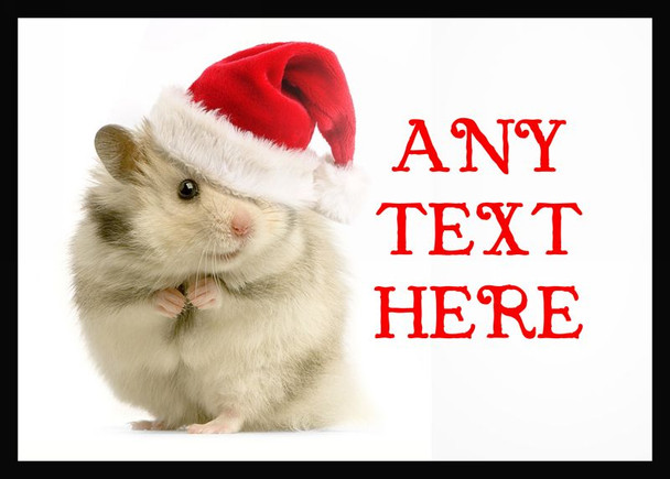 Hamster Christmas Computer Mouse Mat