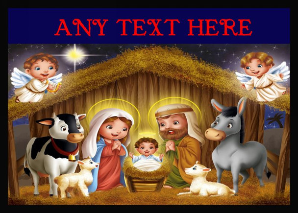 Nativity Scene Christmas Computer Mouse Mat