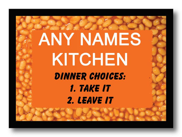 Funny Baked Beans Kitchen Computer Mouse Mat