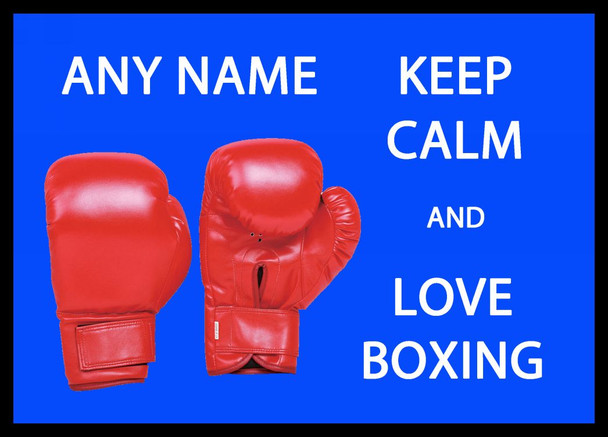 Keep Calm And Love Boxing Computer Mouse Mat