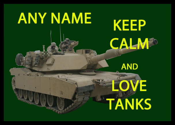 Keep Calm And Love Tanks Computer Mouse Mat