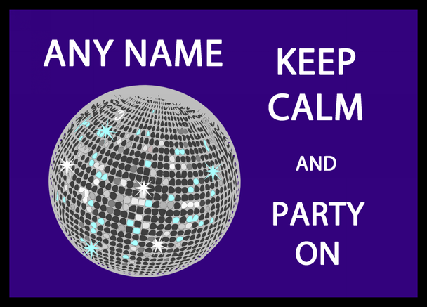 Keep Calm And Party On Computer Mouse Mat