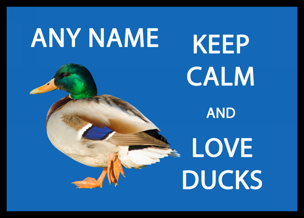 Keep Calm And Love Ducks Computer Mouse Mat