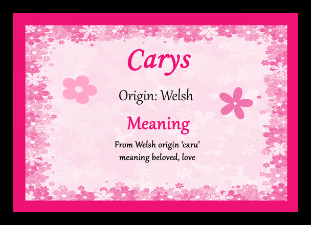 Carys Name Meaning Mouse Mat