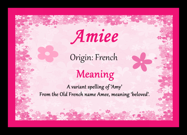 Amiee Name Meaning Mouse Mat