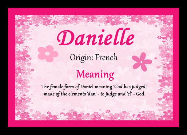 Danielle Name Meaning Mouse Mat