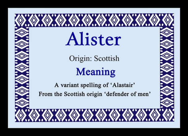 Alister Name Meaning Mouse Mat