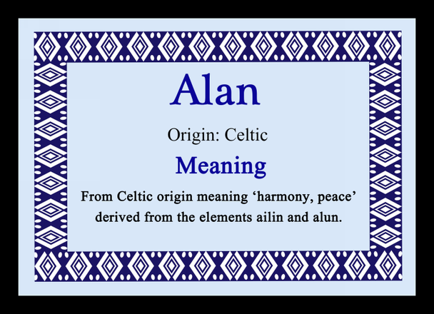 Alan Name Meaning Mouse Mat