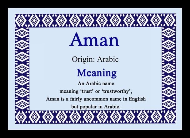 Aman Name Meaning Mouse Mat