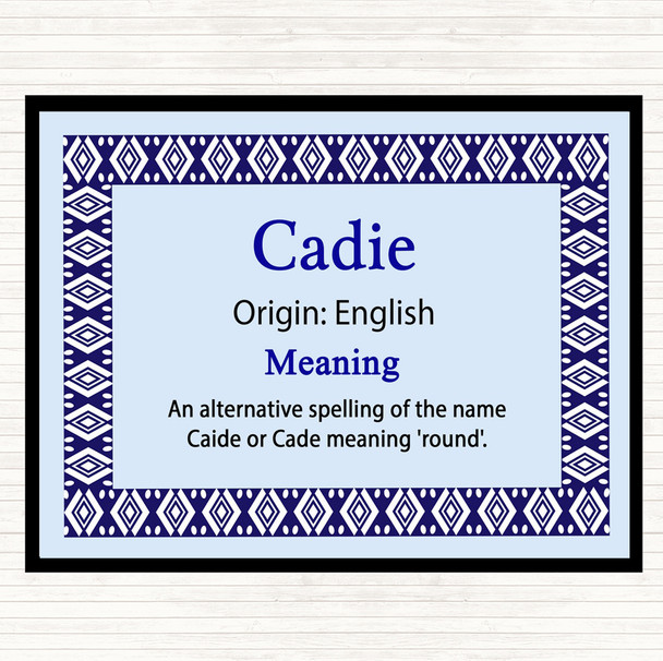 Cadie Name Meaning Mouse Mat Blue