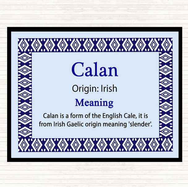 Calan Name Meaning Mouse Mat Blue