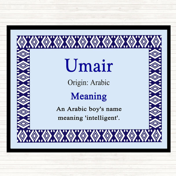 Umair Name Meaning Mouse Mat Blue