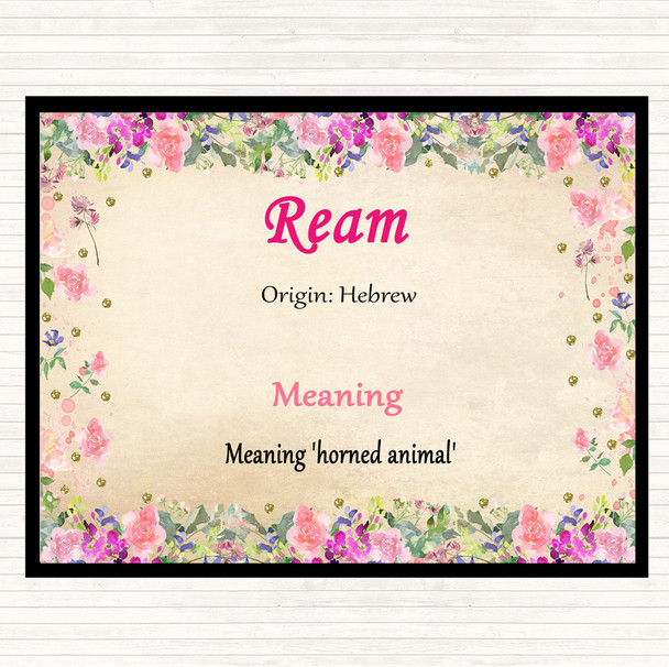 Ream Name Meaning Mouse Mat Floral