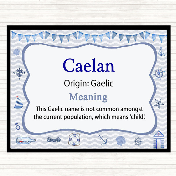 Caelan Name Meaning Mouse Mat Nautical