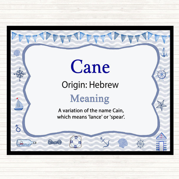 Cane Name Meaning Mouse Mat Nautical
