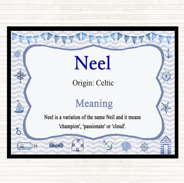 Neel Name Meaning Mouse Mat Nautical