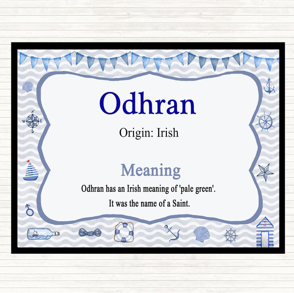 Odhran Name Meaning Mouse Mat Nautical