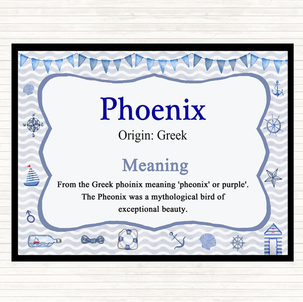 Phoenix Name Meaning Mouse Mat Nautical