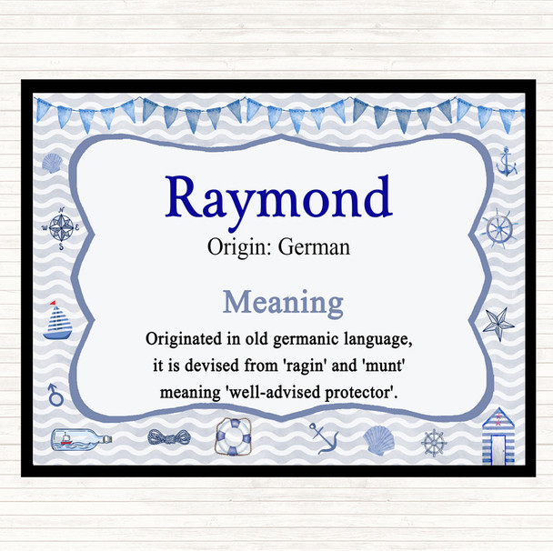 Raymond Name Meaning Mouse Mat Nautical