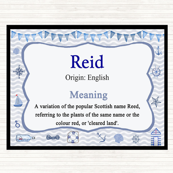 Reid Name Meaning Mouse Mat Nautical