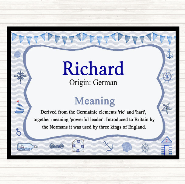 Richard Name Meaning Mouse Mat Nautical