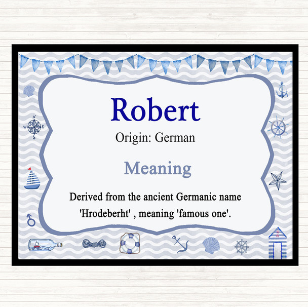Robert Name Meaning Mouse Mat Nautical