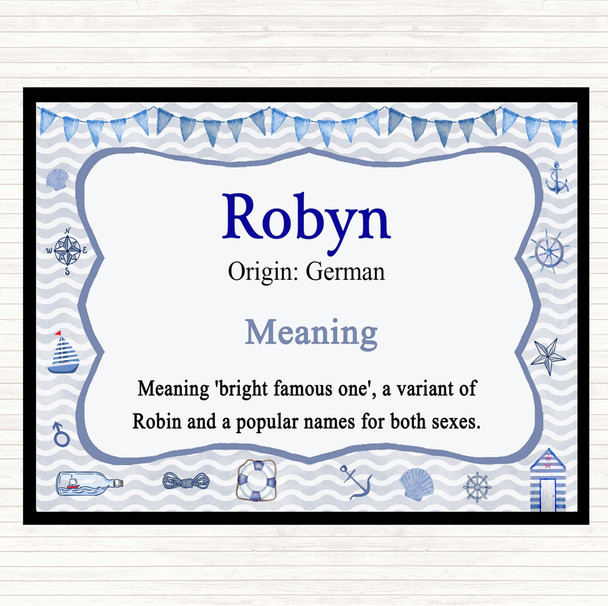 Robyn Name Meaning Mouse Mat Nautical
