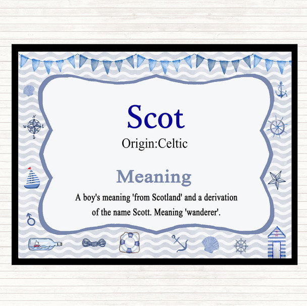 Scot Name Meaning Mouse Mat Nautical