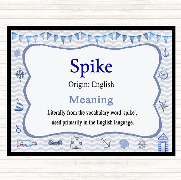 Spike Name Meaning Mouse Mat Nautical