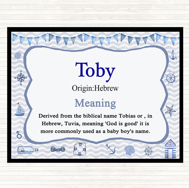 Toby Name Meaning Mouse Mat Nautical