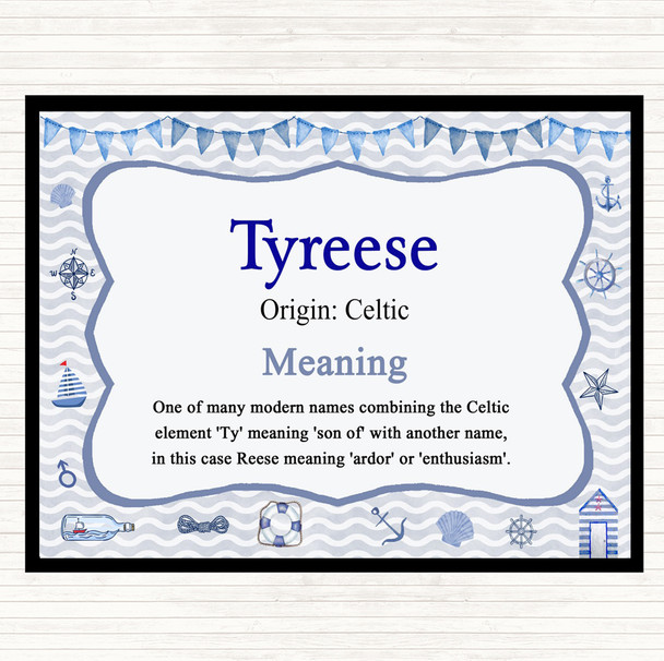 Tyreese Name Meaning Mouse Mat Nautical