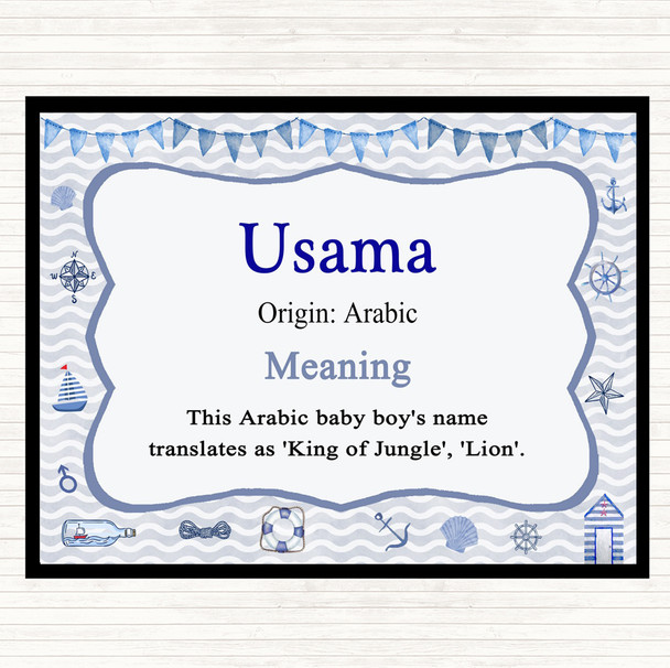 Usama Name Meaning Mouse Mat Nautical