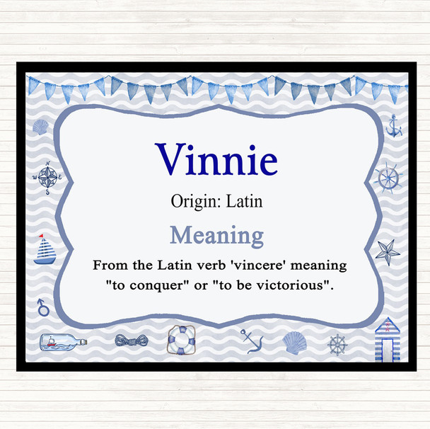 Vinnie Name Meaning Mouse Mat Nautical