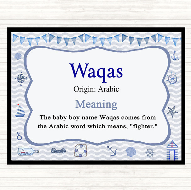 Waqas Name Meaning Mouse Mat Nautical