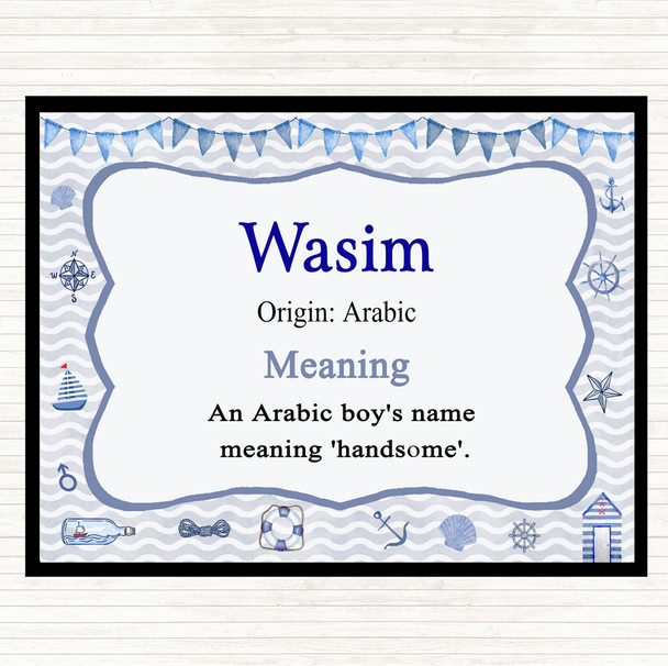 Wasim Name Meaning Mouse Mat Nautical