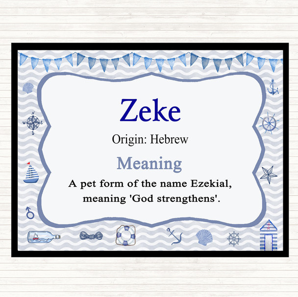 Zeke Name Meaning Mouse Mat Nautical
