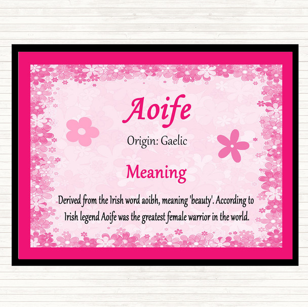 Aoife Name Meaning Mouse Mat Pink