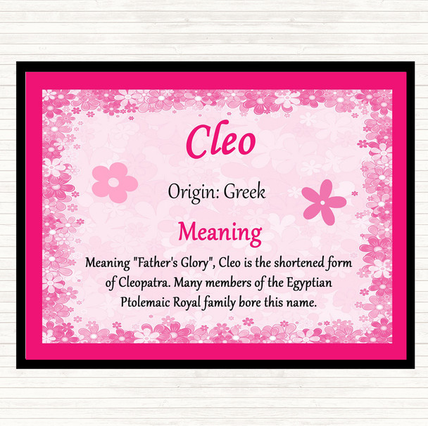 Cleo Name Meaning Mouse Mat Pink