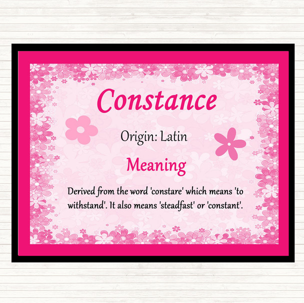 Constance Name Meaning Mouse Mat Pink