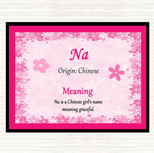 Na Name Meaning Mouse Mat Pink