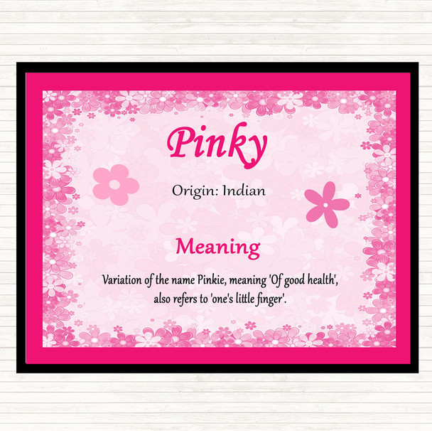 y Name Meaning Mouse Mat Pink