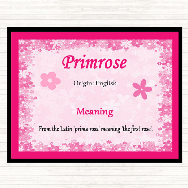 Primrose Name Meaning Mouse Mat Pink