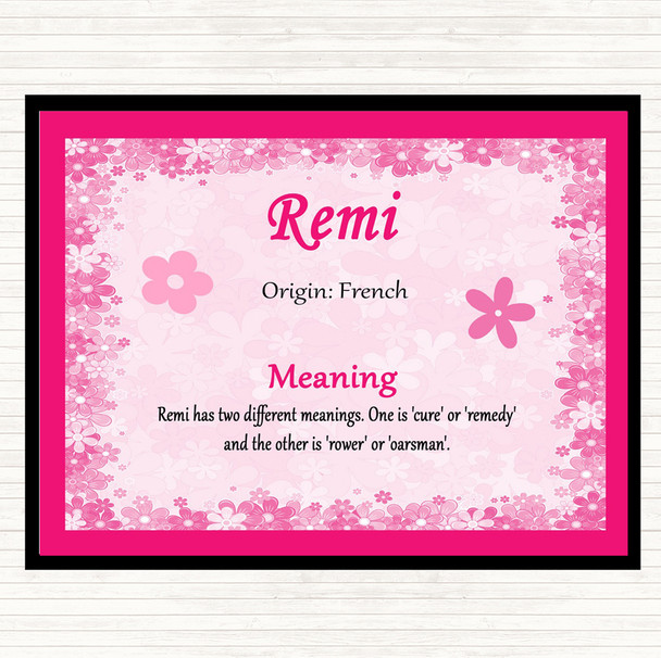 Remi Name Meaning Mouse Mat Pink