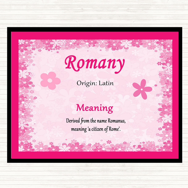 Romany Name Meaning Mouse Mat Pink