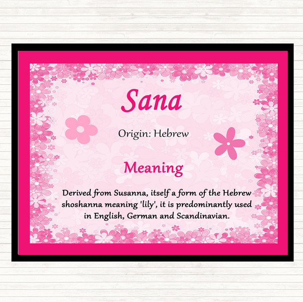 Sana Name Meaning Mouse Mat Pink